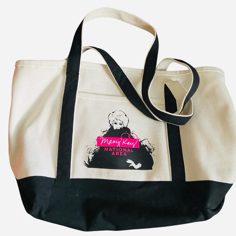 MARY KAY Black and Cream Tote Bag